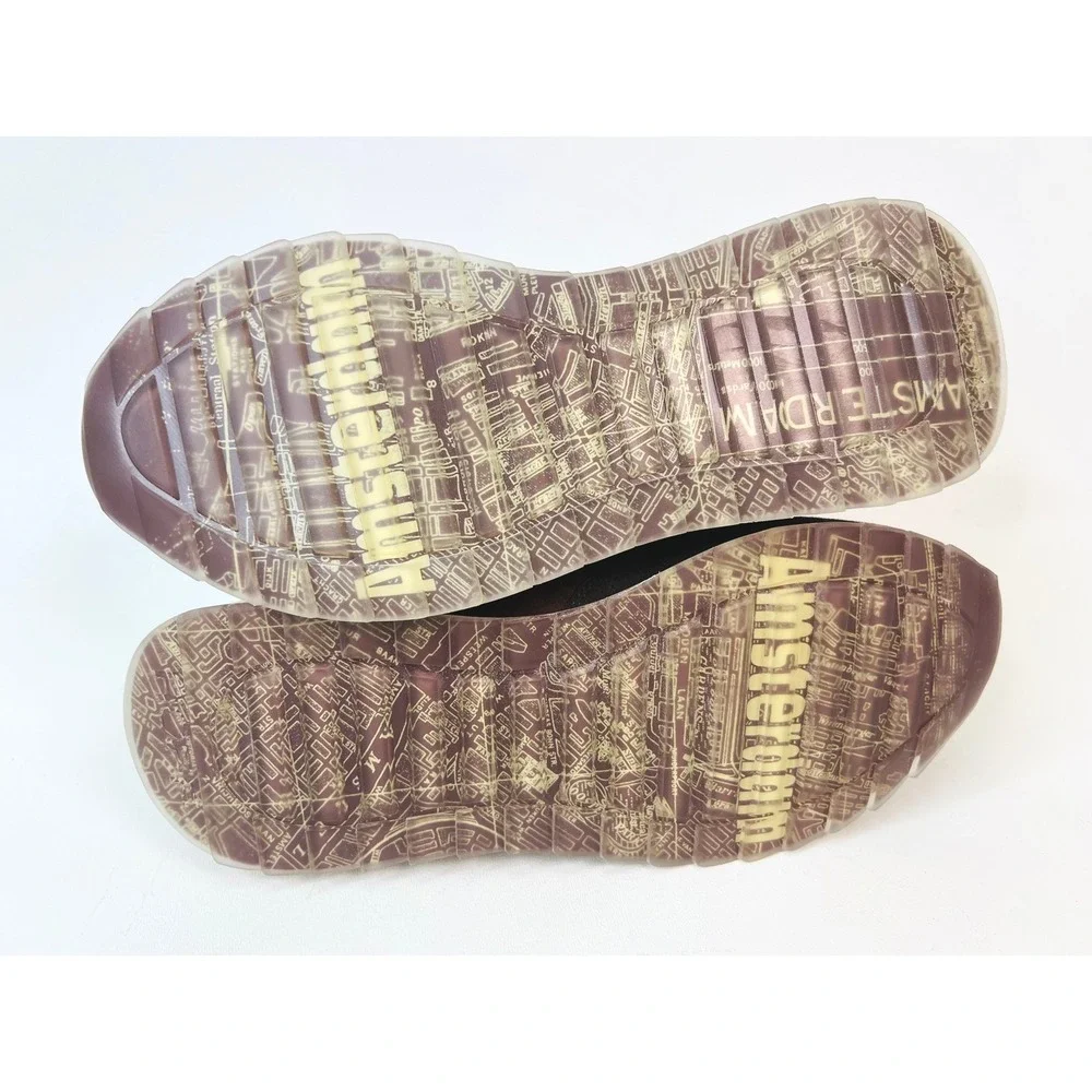 HOFF City Amsterdam Sneakers Brown Blue Suede Low Top Trainers Womens Size‎ 6